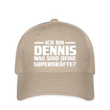 First name Dennis - Flexfit Cap - khaki - Front