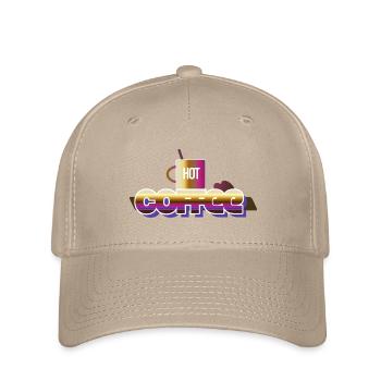 Heißer Kaffee - Flexfit Cap - Khaki - Vorne