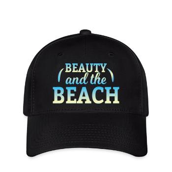 Beauty and the beach - Flexfit Cap - Schwarz - Vorne