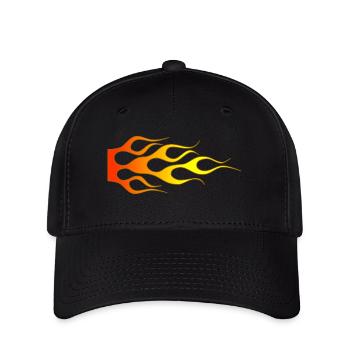 Flames - Flexfit Cap - black - Front