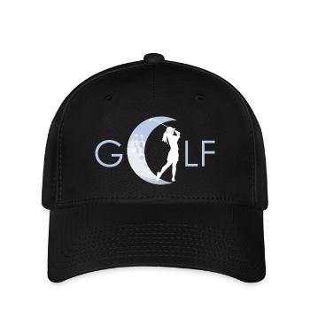 Motiv Golf dein Sport - Flexfit Cap - Schwarz - Vorne