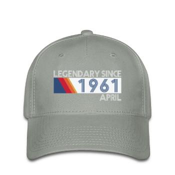 Retro SiFi Legendary since April 1961 - Birthday - Flexfit Cap - green-grey - Front