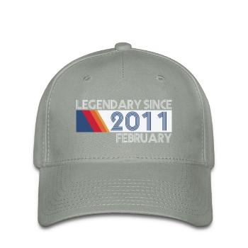 Retro SiFi Legendary since February 2011 - Birth - Flexfit Cap - green-grey - Front