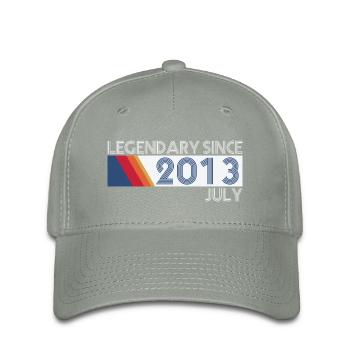 Retro SiFi Legendary depuis juillet 2013 - Anniversaire - Casquette Flexfit - gris vert - Devant