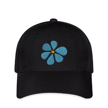 Embroidered daisy - Flexfit Cap - black - Front