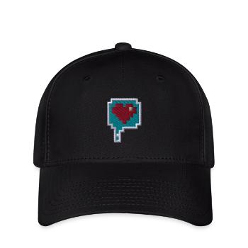 Pixelheart - Flexfit Cap - black - Front