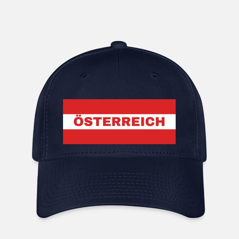 Austrian Flag - Flexfit Cap - navy