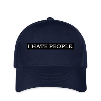 I HATE PEOPLE. - Flexfit Cap - Navy - Vorne