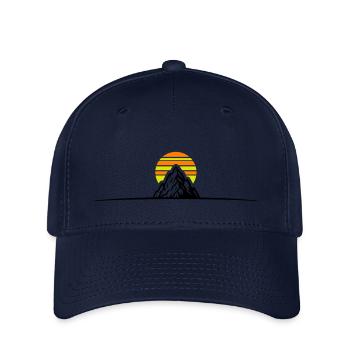 Icône des montagnes - Casquette Flexfit - marine - Devant