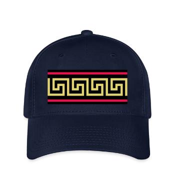 Clef Grèque - Casquette Flexfit - marine - Devant