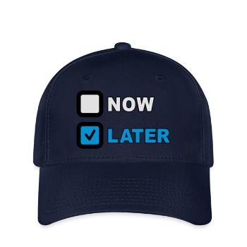 Now Later Question - Casquette Flexfit - marine - Devant