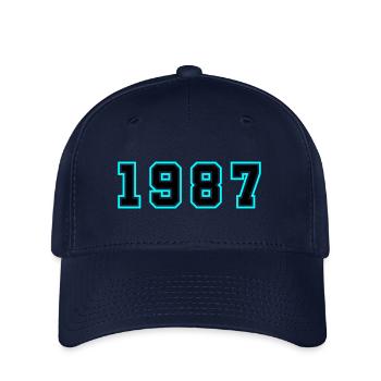 1987 Jahr Geburtstag - Flexfit Cap - Navy - Vorne