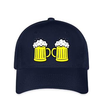 Bierglas Anstoßen - Flexfit Cap - Navy - Vorne