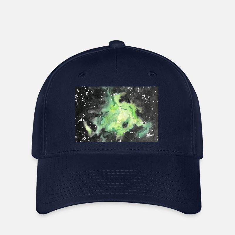 galaxy nebula galaxy nebula nerd astronomy space - Flexfit Cap - navy