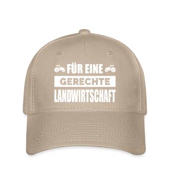 Bauernprotest Für Eine Gerechte Landwirtschaft - Flexfit Cap - Khaki - Vorne
