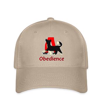 Obedience 1 Border Collie "Velvet" - Flexfit Cap - Khaki - Vorne