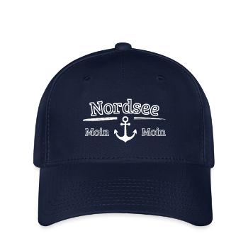 Nordsee Motiv mit Anker - Flexfit Cap - Navy - Vorne