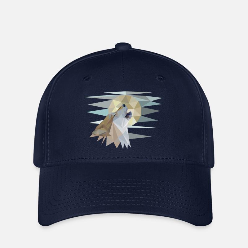 Howling Wolf - Flexfit Cap - Navy