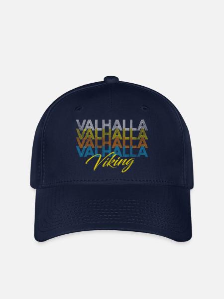 Valhalla Walhalla Viking Wikinger - Flexfit Cap - Navy
