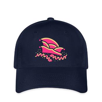 Fool's cap with streamers - Flexfit Cap - navy - Front