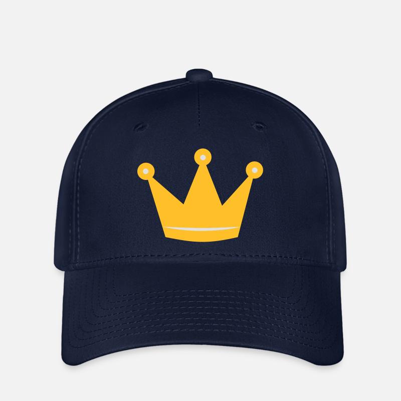 Krone Naissance Anniversaire Naissance - Casquette Flexfit - marine