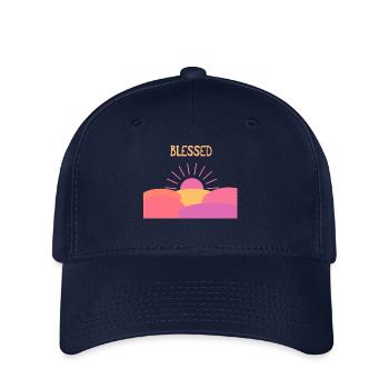 Gratitude pour chaque jour - Grand cadeau - Casquette Flexfit - marine - Devant