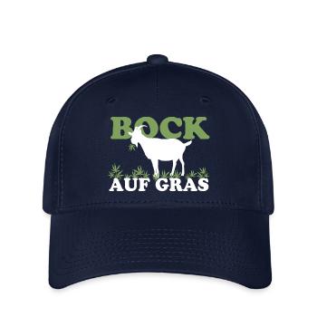 Bock auf Gras - Casquette Flexfit - marine - Devant