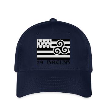 29 Breizh Finistère Bretagne - Casquette Flexfit - marine - Devant