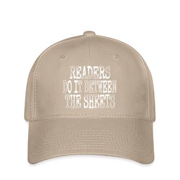 birthday book cat wine jokes book quotes - Flexfit Cap - khaki - Front