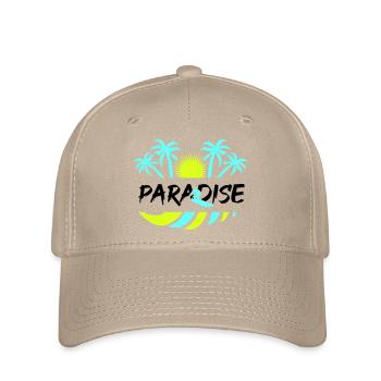 surf paradise - Flexfit Cap - Khaki - Vorne