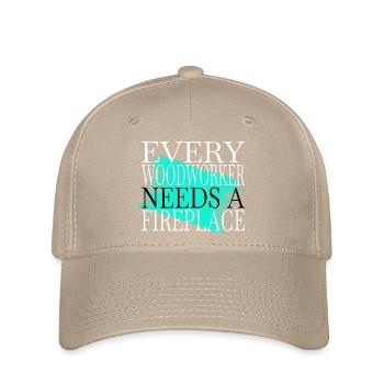 americas cool logging lumberjackwoodworking - Flexfit Cap - Khaki - Vorne