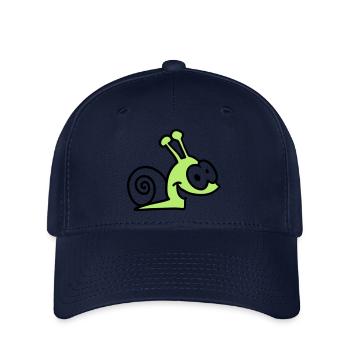 funny snail - Flexfit Cap - navy - Front