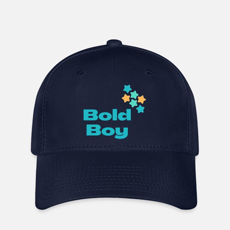 Bold Boy with stars - Flexfit Cap - navy