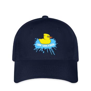 Funny I Don't Give A Duck Rubber Ducks Sarcasm - Flexfit Cap - navy - Front