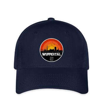 Wuppertal Skyline mit Wappen - Flexfit Cap - Navy - Vorne