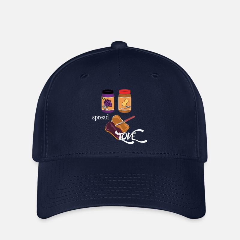 Love spread like jam ... Liebe verbreiten - Flexfit Cap - Navy