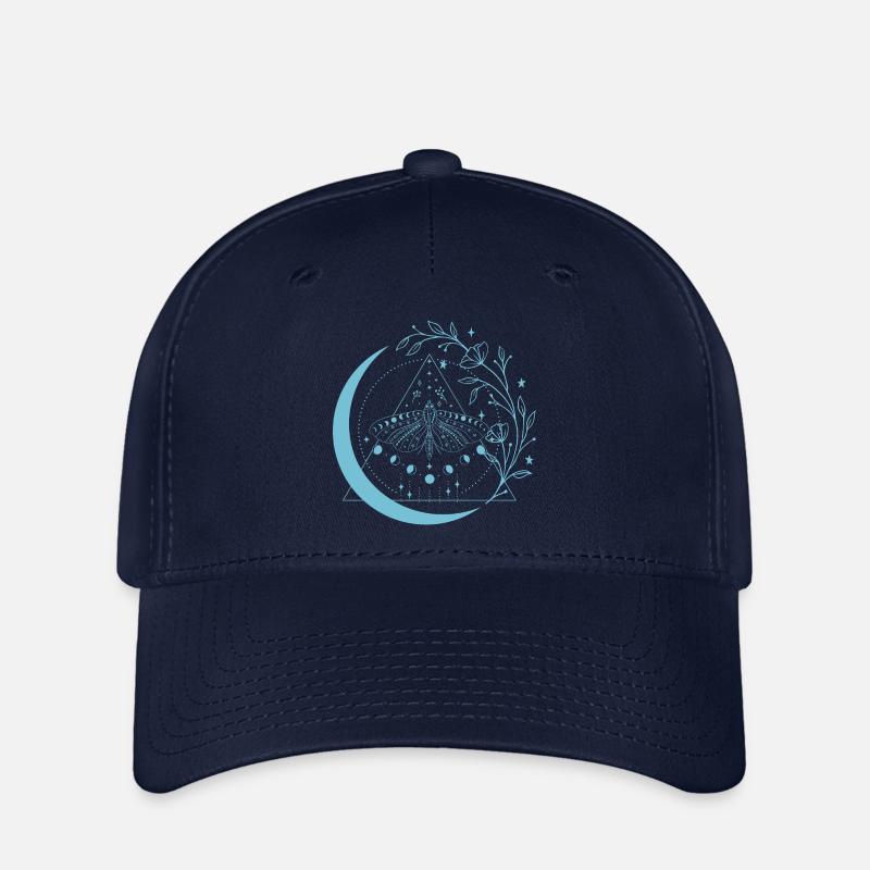 Motten-Mond-Blumen - Flexfit Cap - Navy