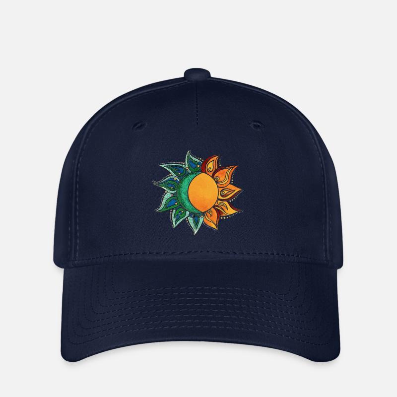 Soleil & Lune - Casquette Flexfit - marine