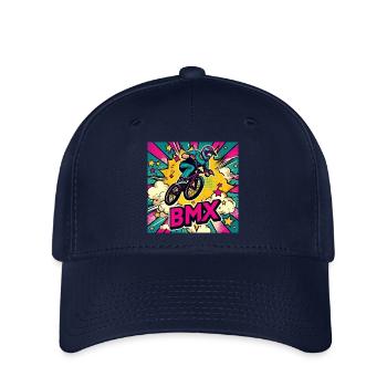 Vélo BMX - Casquette Flexfit - marine - Devant