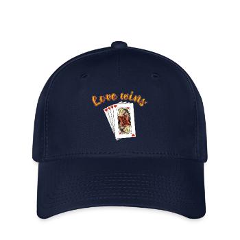 Queen and King of Hearts - Flexfit Cap - navy - Front