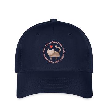 L’amour protège la vie – chat - Casquette Flexfit - marine - Devant