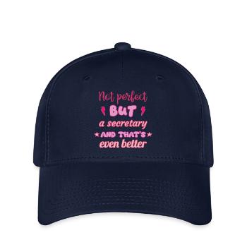 Pas parfaite, mais secrétaire - Casquette Flexfit - marine - Devant