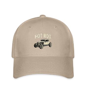 Hot Rod Oldtimer - Flexfit Cap - Khaki - Vorne