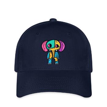 Éléphant Halloween Animal - Casquette Flexfit - marine - Devant