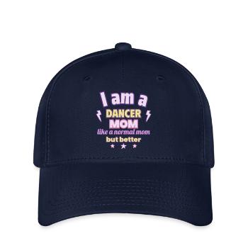 Dancer Mom, Mother's Day Gift, Dance - Flexfit Cap - navy - Front