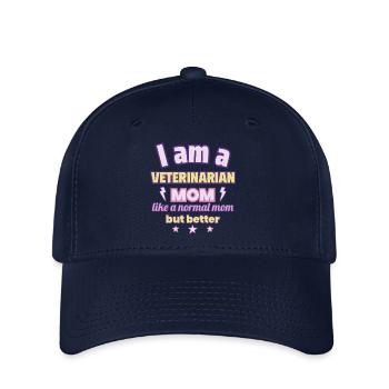 Tierarzt-Mama, Muttertag Geschenk, Tiere - Flexfit Cap - Navy - Vorne