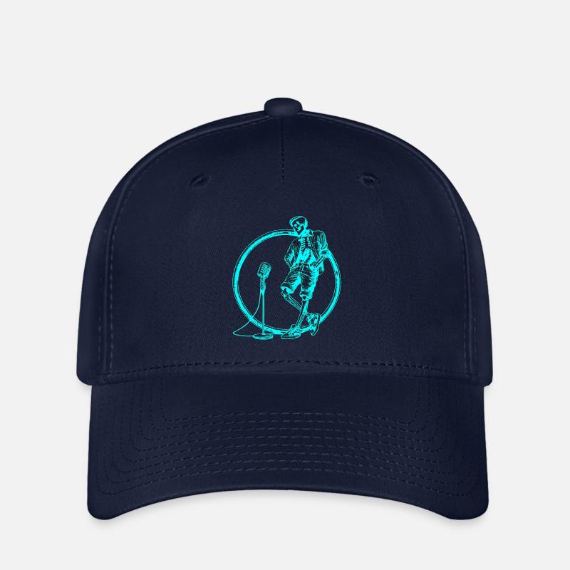 Flatguy on mic - Flexfit Cap - Navy