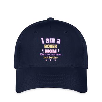Boxer Mom, Mother's Day Gift, Sports - Flexfit Cap - navy - Front