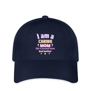 Maman attentionnée, Cadeau de fête des mères, Amour - Casquette Flexfit - marine - Devant