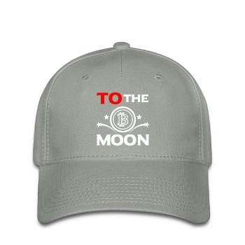 bitcoin cryptomonnaie to the moon - Casquette Flexfit - gris vert - Devant